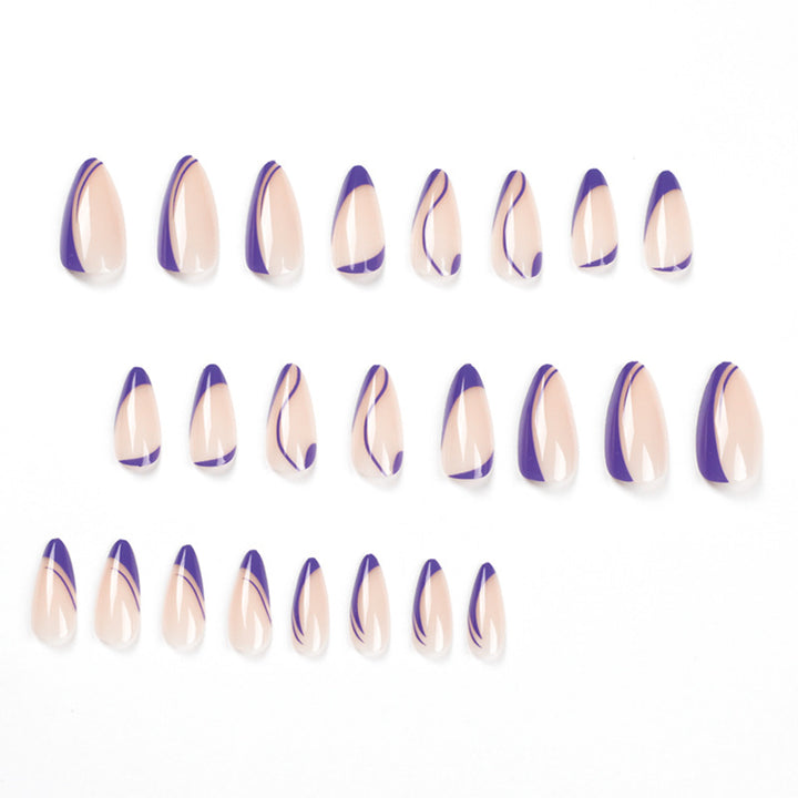 Artificial gel nails with elegant design Bowlift