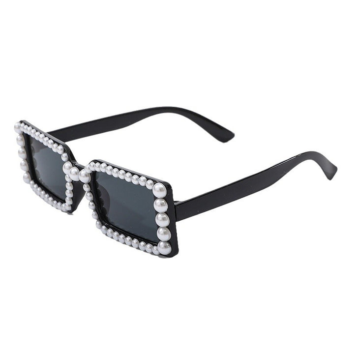 Pearl-Embellished Retro Sunglasses Bowlift