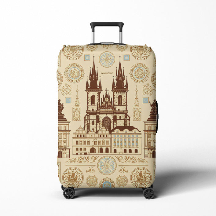 Women's Travel Trolley Bowlift with elegant baroque pattern