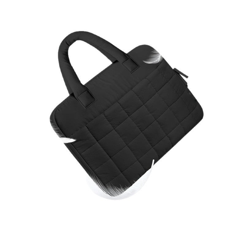 Padded Laptop Handbag with Versatile Interior Pockets Bowlift