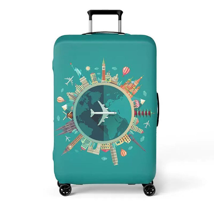 Women's hard shell suitcase with exciting travel motif Bowlift