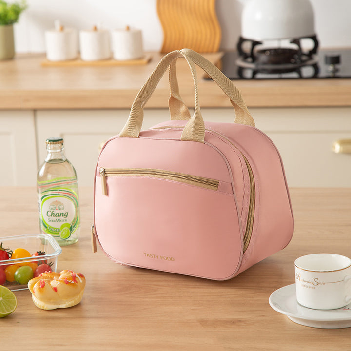 Insulated Thermal Lunch Tote Bag with Dual-Zip Compartments Bowlift