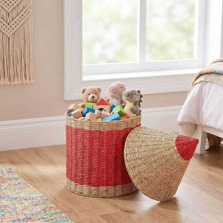Playful storage basket in pencil design Bowlift