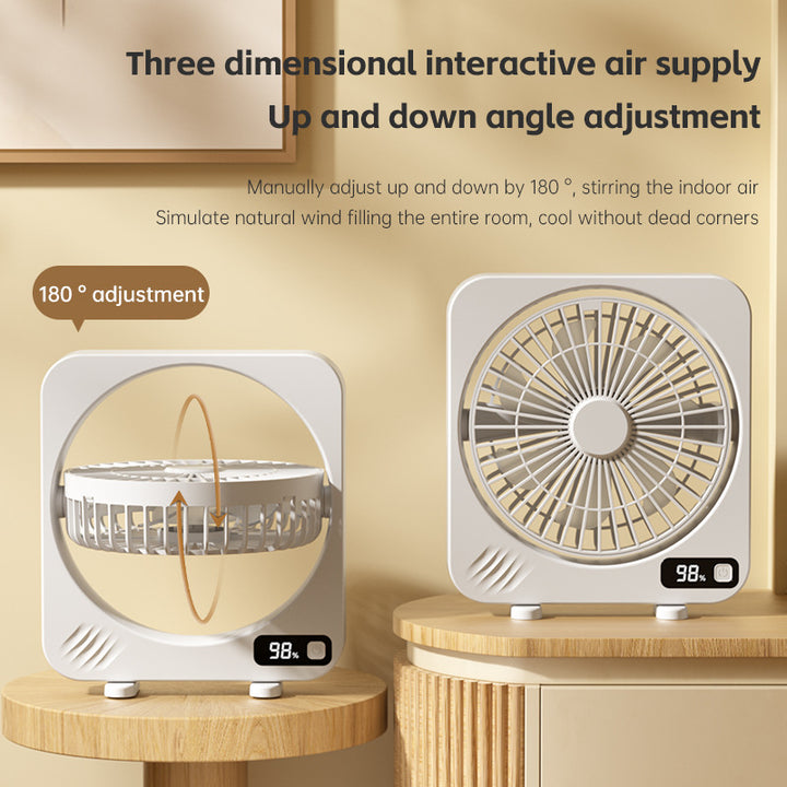 Unisex High-Efficiency Desktop Circulating Fan Bowlift