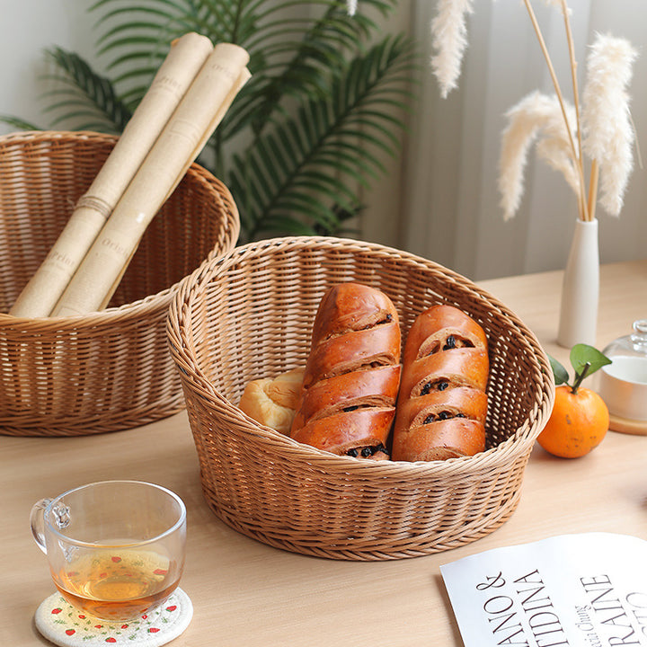 Natural Woven Bread Basket Bowlift