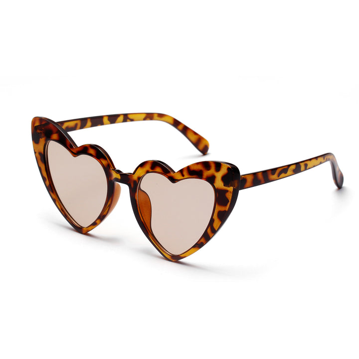 Women Heart-shaped Sunglasses Bowlift