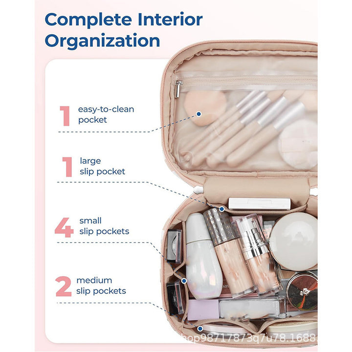 Cosmetic organizer bag with practical compartments Bowlift