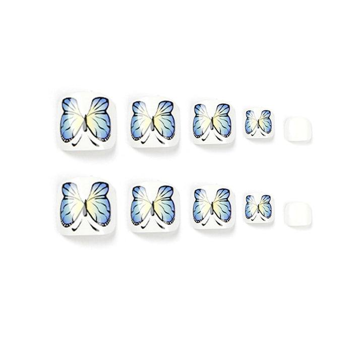 Artificial nails with butterfly design Bowlift