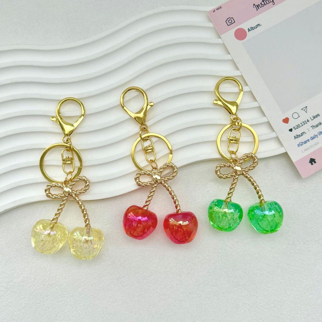 Cherry-Inspired Decorative Keychain Bowlift