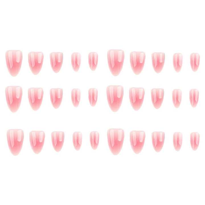 Elegant Gel Finish Press-On Nail Set Bowlift
