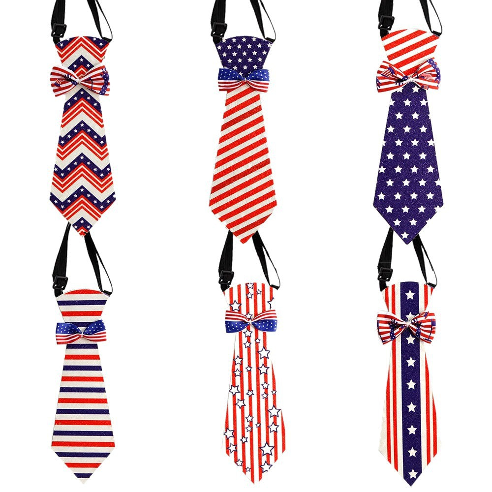 Unisex decorative pet tie with adjustable collar and bow accent Bowlift