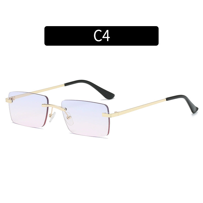Retro Rectangle Frame Sunglasses