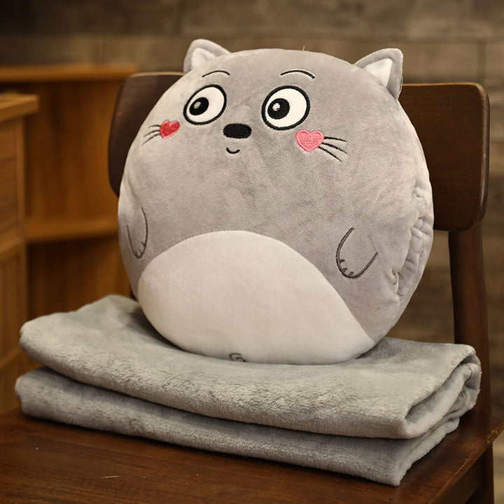Plush carrot cushion and blanket set Bowlift