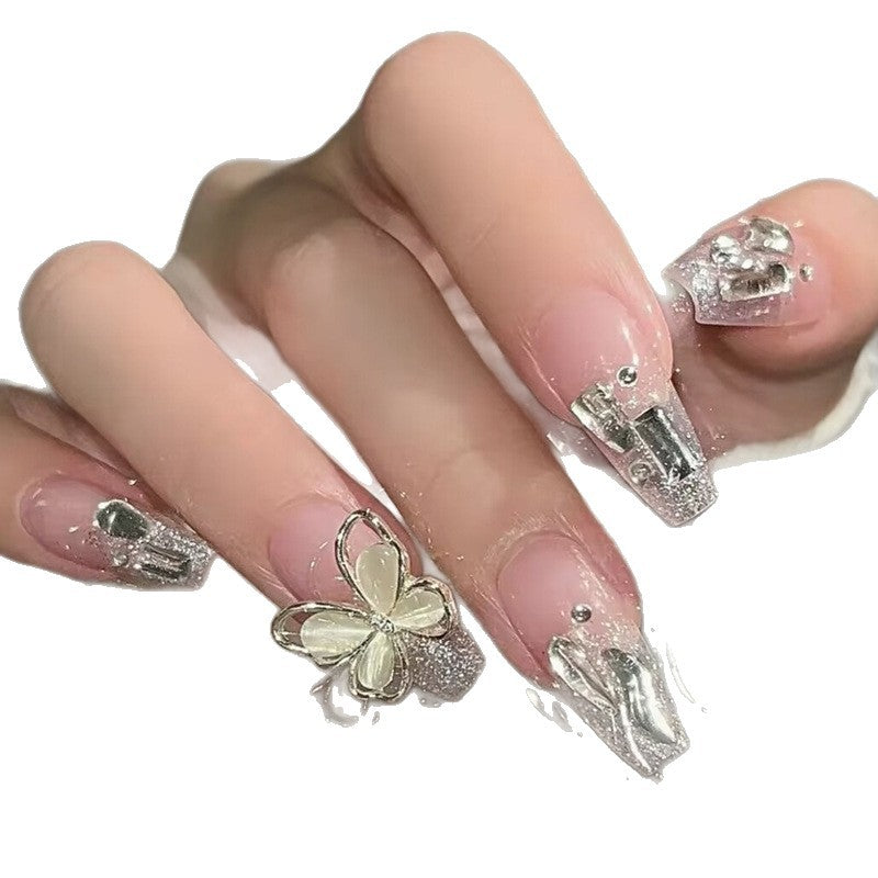 Whimsical Cat-Themed Press-On Nails Bowlift