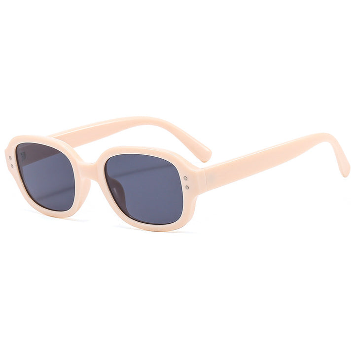 Women's sunglasses with modern, transparent frame and UV protection Bowlift