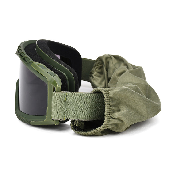Tactical Ballistic Goggles with Anti-Fog Dual-Layer Lens and Adjustable Elastic Strap Bowlift