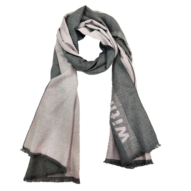 Ladies Elegant and Warm Scarf with Geometric Pattern Bowlift