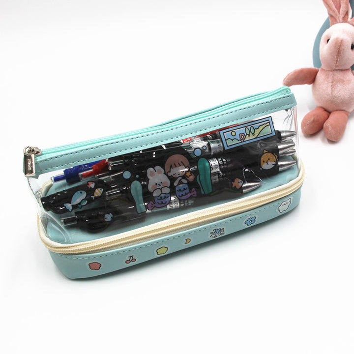 Fun Cartoon-Themed Zippered Pencil Case Bowlift