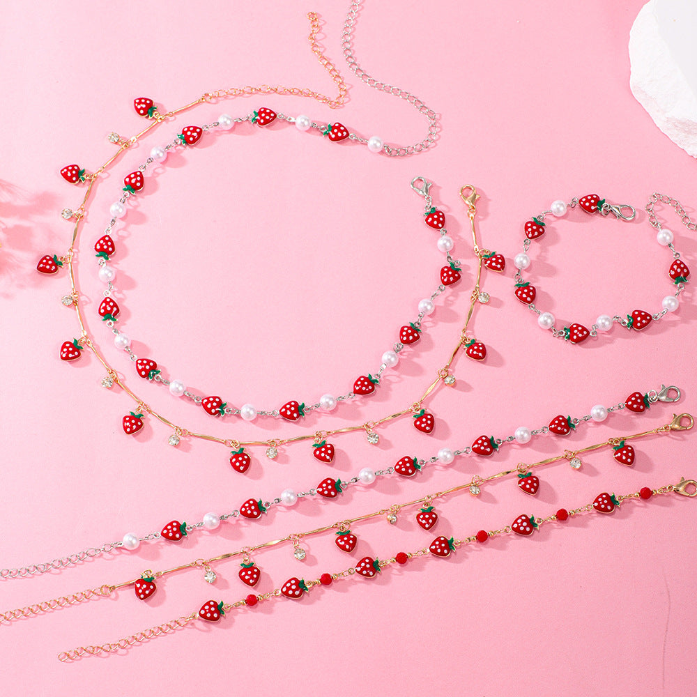 Strawberry Charm Bracelet Bowlift
