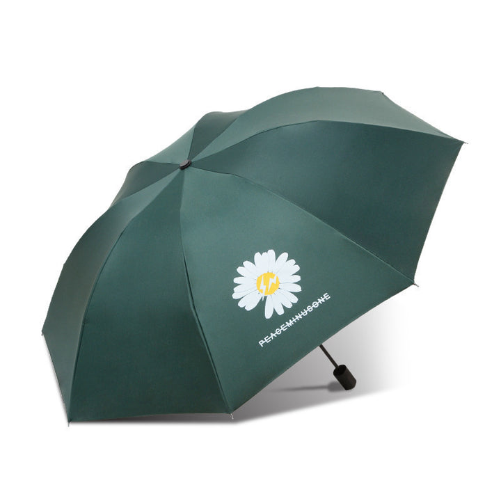 Ladies convenient and practical UV protection folding umbrella Bowlift