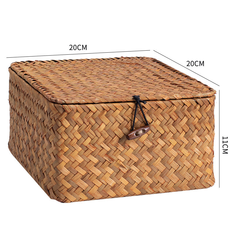 Handmade Woven Storage Cube Bowlift
