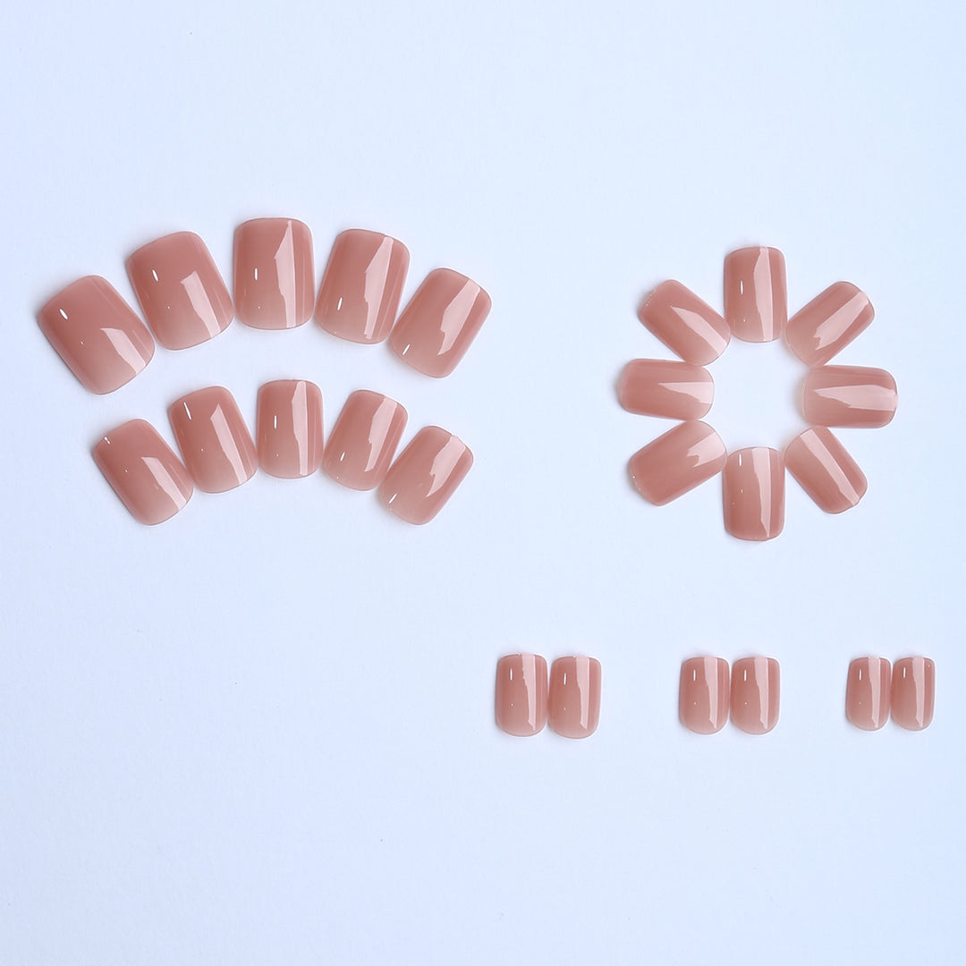 Elegant artificial nails with glossy finish Bowlift