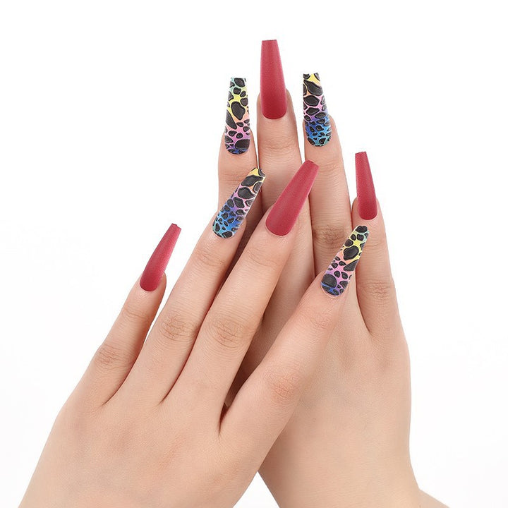 Luxury style artificial nails with intricate decorations Bowlift