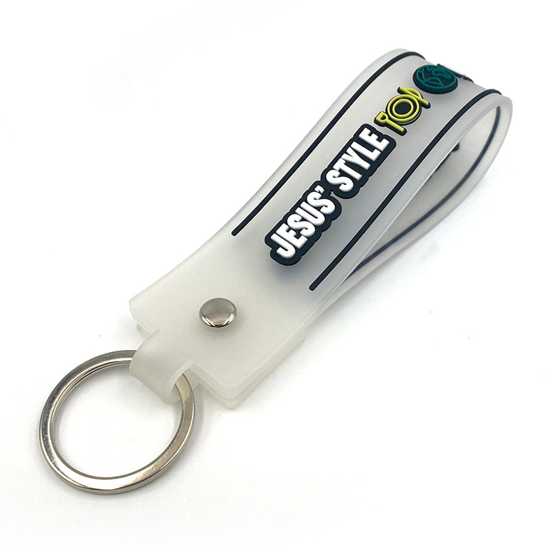 Unisex Silicone Keychain Holder Luggage Tag Bowlift