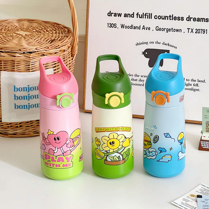 Women Kids Water Bottle with Child-Friendly Design Bowlift