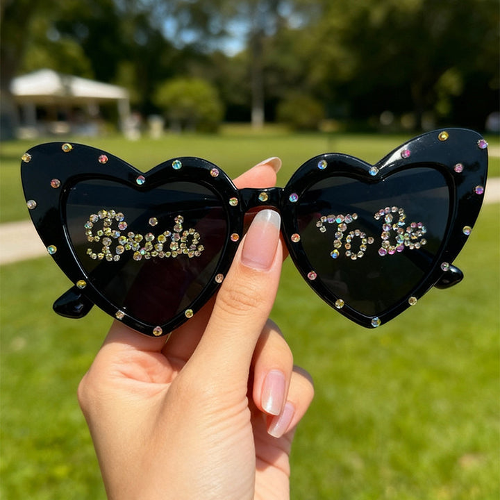 Heart-Shaped Bridal Party Sunglasses Bowlift