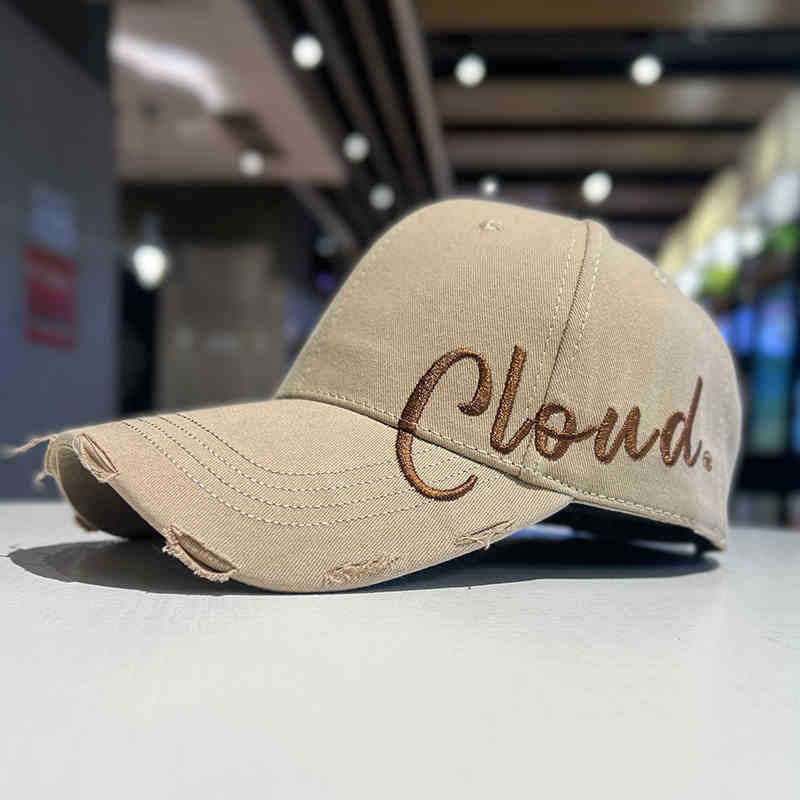 Women's Distressed Casual Cotton Baseball Cap Bowlift