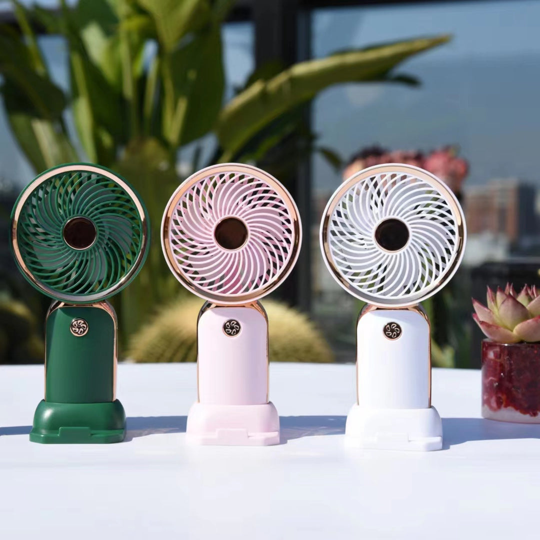 Women's Portable Mini Fan with Innovative Spiral Design Bowlift