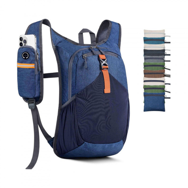 Functional leisure backpack with integrated phone pocket Bowlift