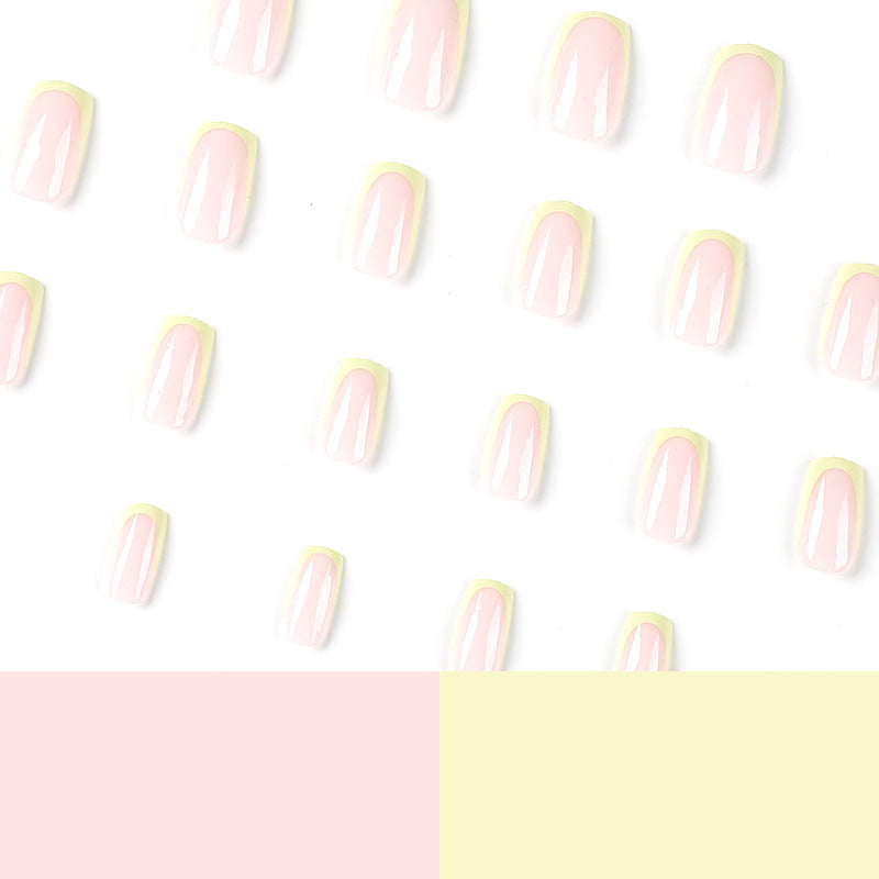 Artistic nail extensions with elegant French tip and modern accents Bowlift