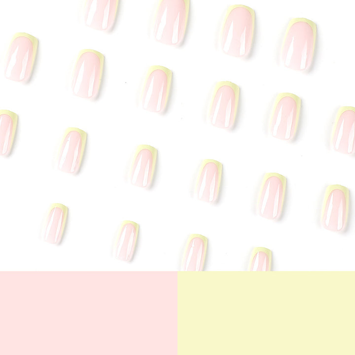 Artistic nail extensions with elegant French tip and modern accents Bowlift