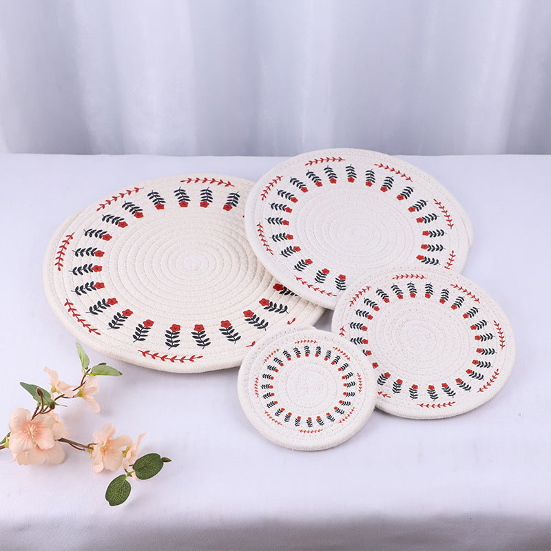 Round tablecloth with mandala pattern Bowlift