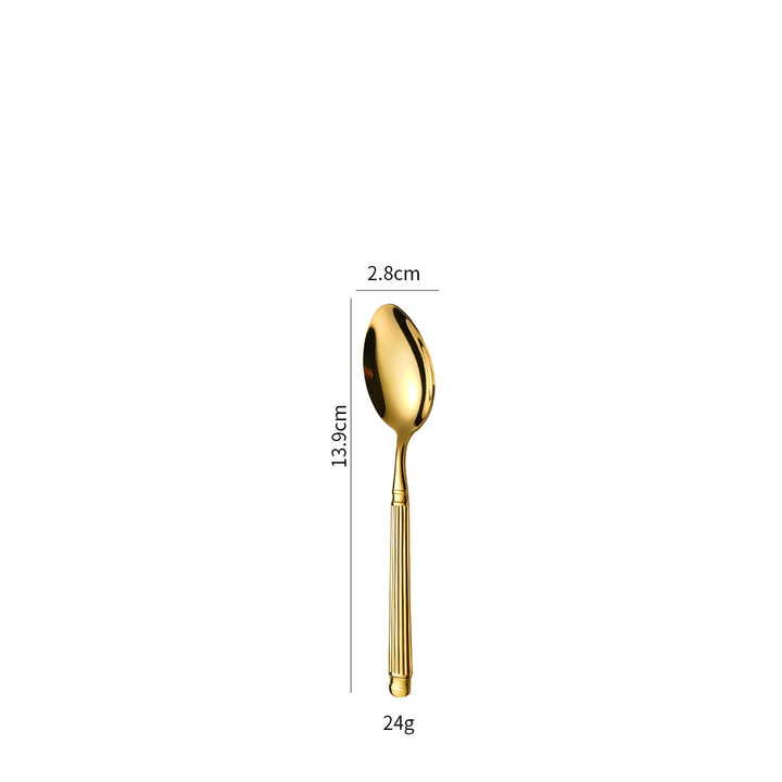 Elegant dessert spoon with exclusive surface design Bowlift