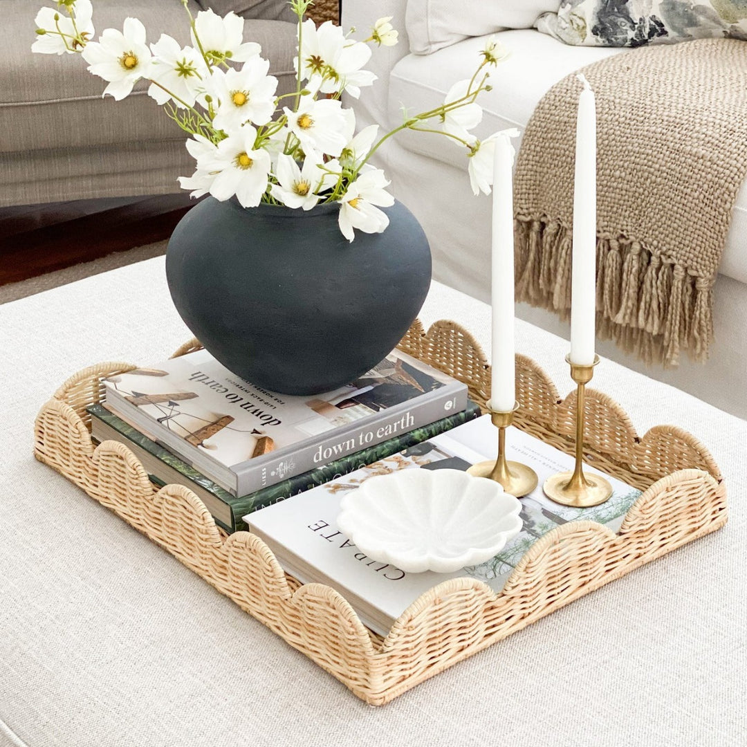 Decorative Woven Serving Tray Bowlift