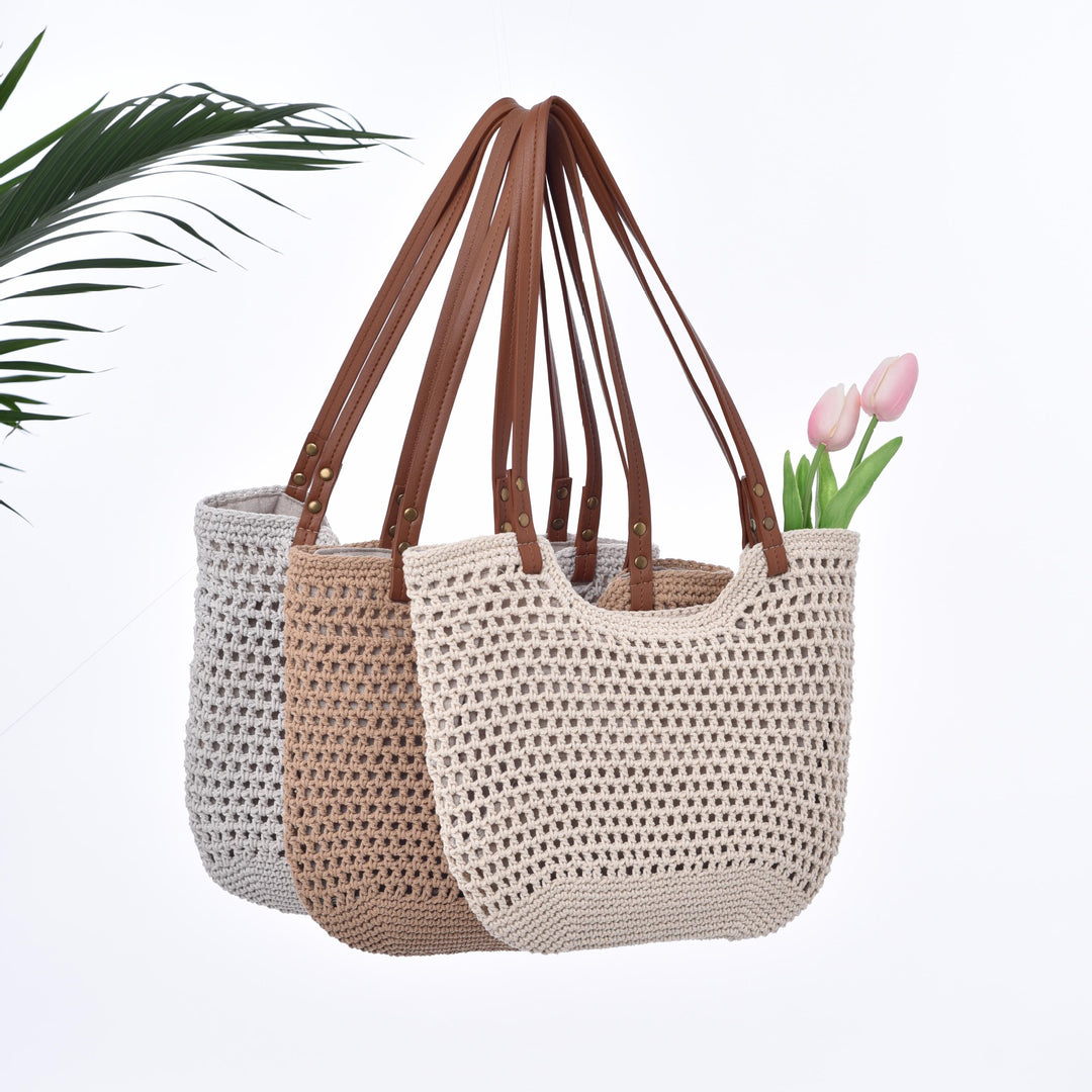 Handmade Macrame Tote Bag Bowlift
