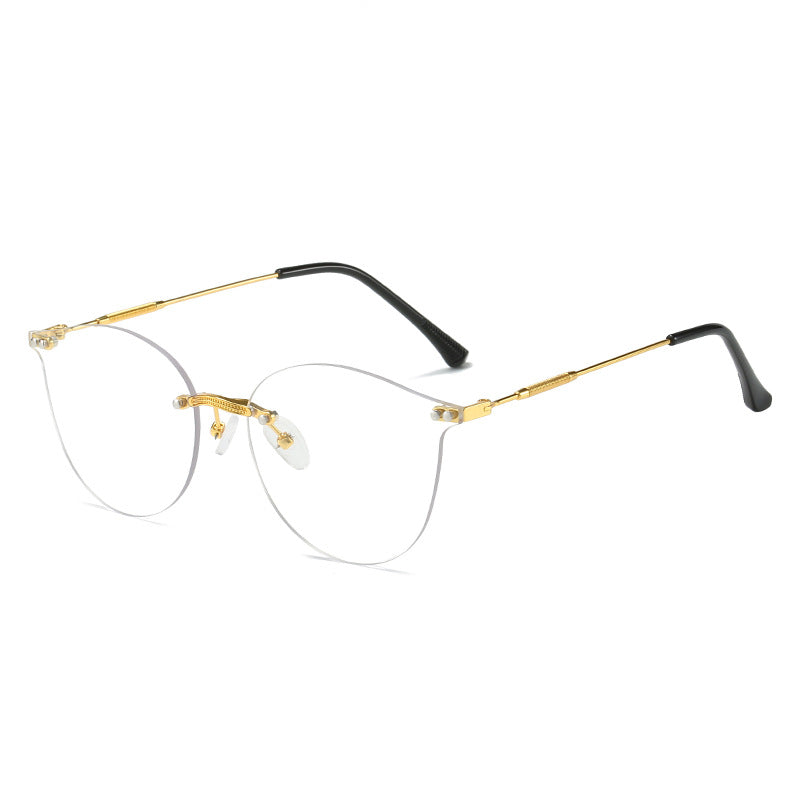 Women's fashionable sunglasses with innovative metal frame and flexible nose pads Bowlift