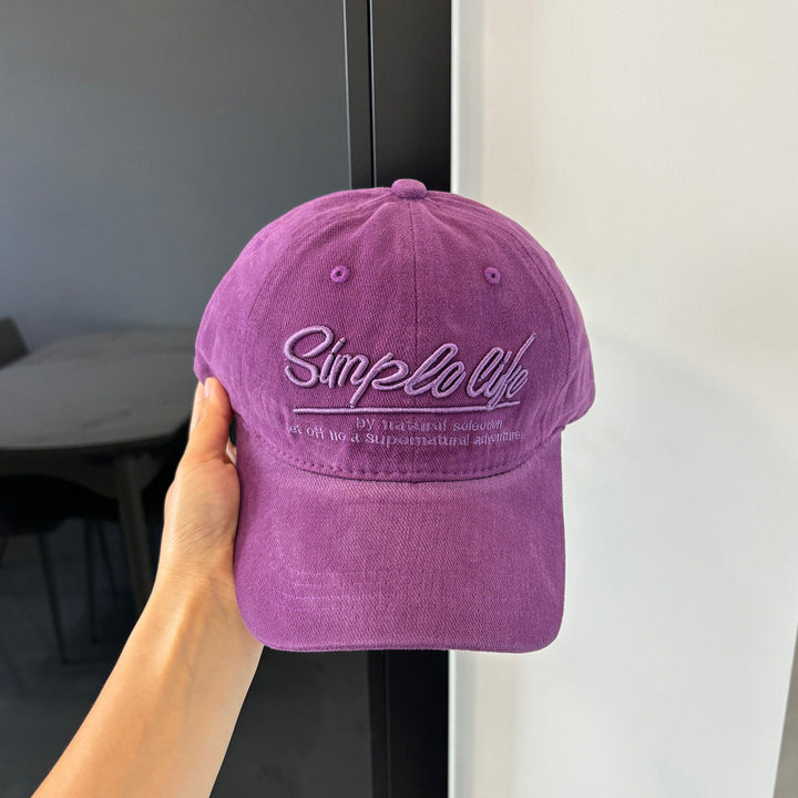 Relaxed Fit Embroidered Denim Cap