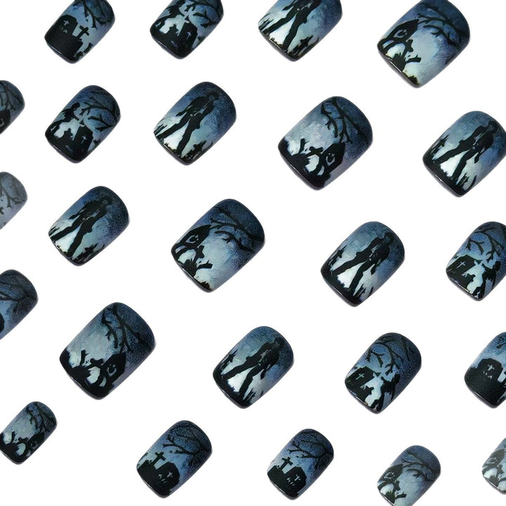 Gothic Graveyard Nail Art Bowlift
