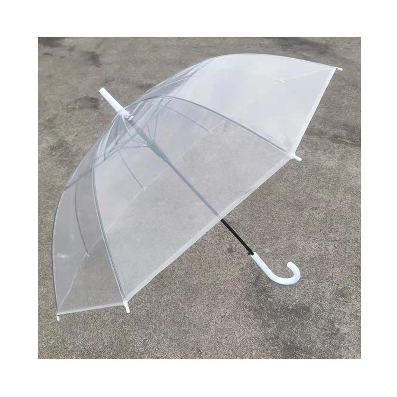 Ladies Clear Water-Resistant Umbrella Bowlift