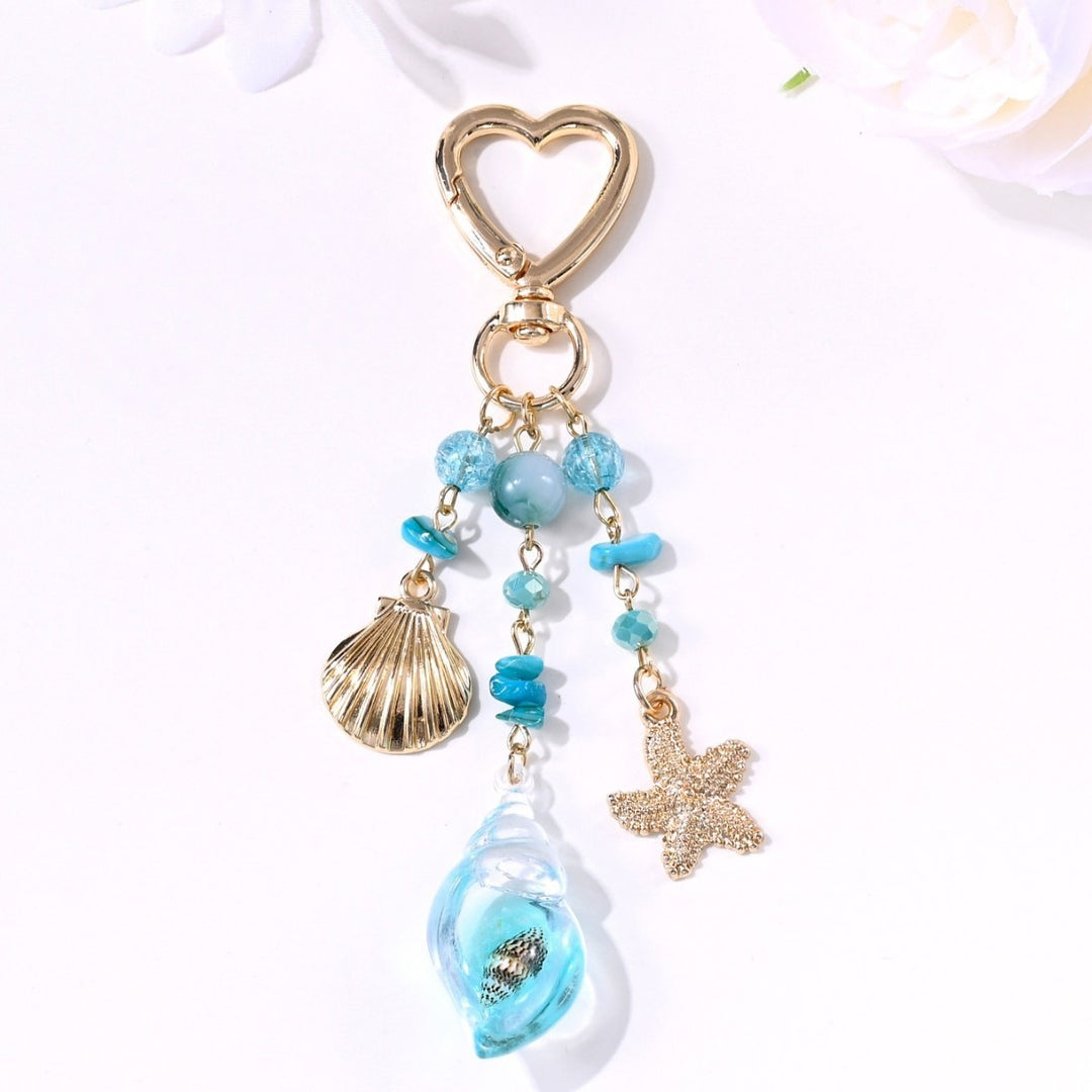 Keychain with Sparkling Sun Motif Bowlift