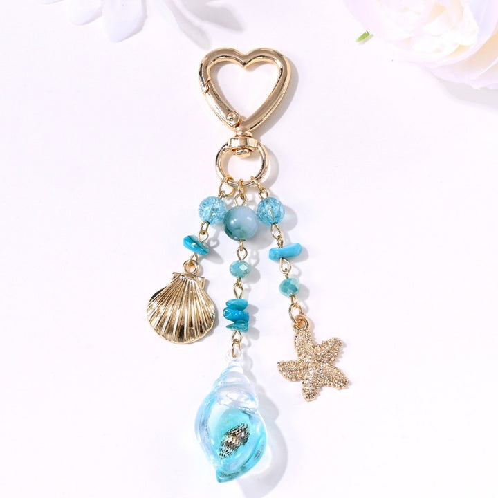 Keychain with Sparkling Sun Motif Bowlift