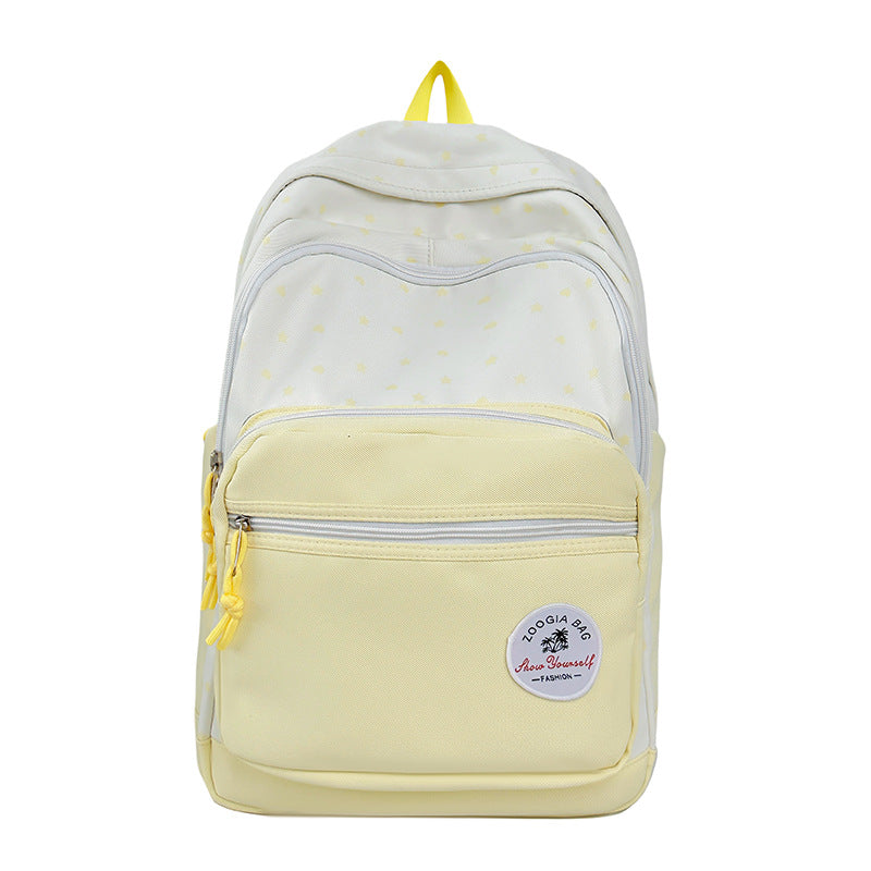 Charming Star-Patterned School Backpack Bowlift