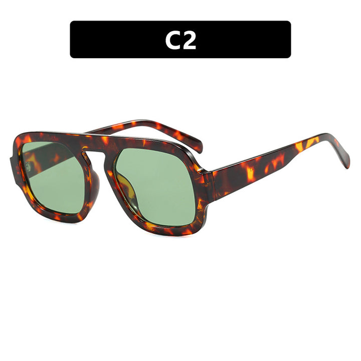 Women's trendy sunglasses with distinct angular design and UV protection Bowlift