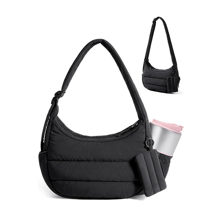 Comfortable shoulder bag with practical additional function Bowlift