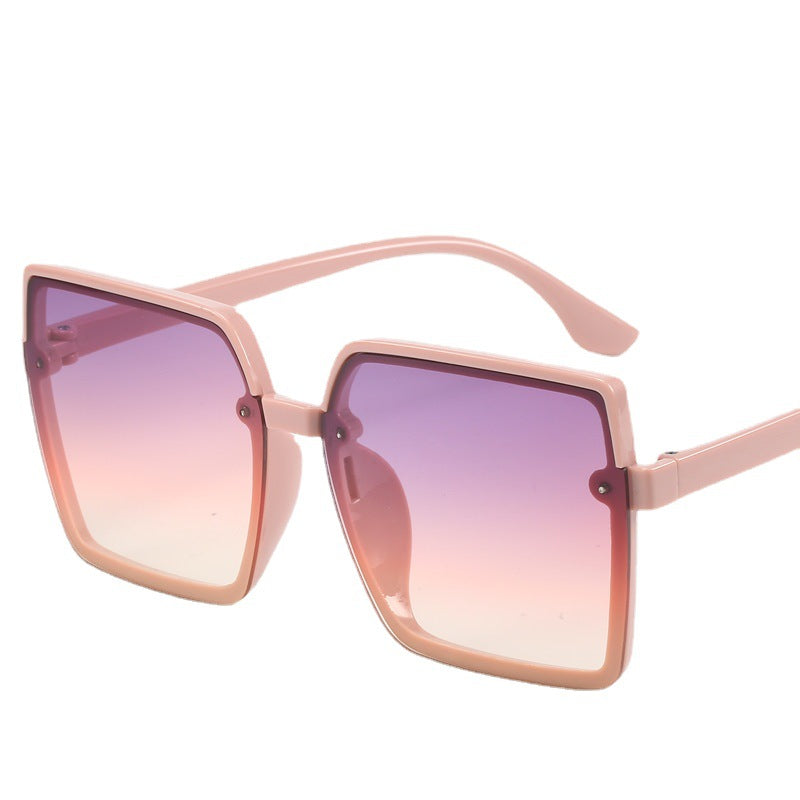 Women Oversized Sunglasses with Square Frame Bowlift