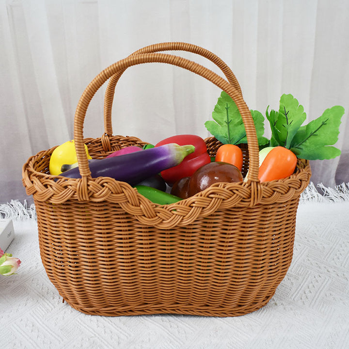 Braided Woven Storage Basket Bowlift
